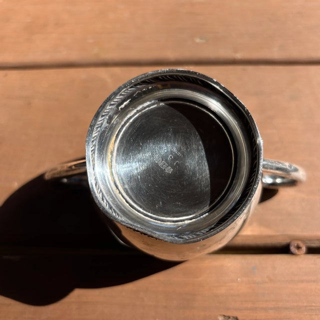 Silver Early 20th Century M. Fred Hirsch Co Sterling Creamer and Sugar For Sale - Image 8 of 12