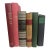 Vintage Literary Classics Library Set of 6 – Red, Green, Tan & Black Hardcover Books For Sale