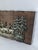 Late 20th Century Vintage Silver-Tone Deer Woodland Relief Plaque on Rustic Wood, 13" For Sale - Image 5 of 12