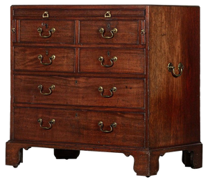 English George III Mahogany Bachelors Chest of Drawers, 1830