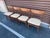 Gorgeous set of 4 Danish Modern teak dining chairs by Schionning and Elgaard for Randers of Denmark. They are in excellent...