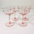 Mid 20th Century Art Deco Hollywood Regency Boho Chic Pink Crystal Champagne Coupes - Set of 4 For Sale - Image 9 of 9