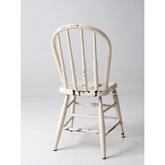 Vintage Painted Windsor Bow Back Chair For Sale - Image 13 of 16