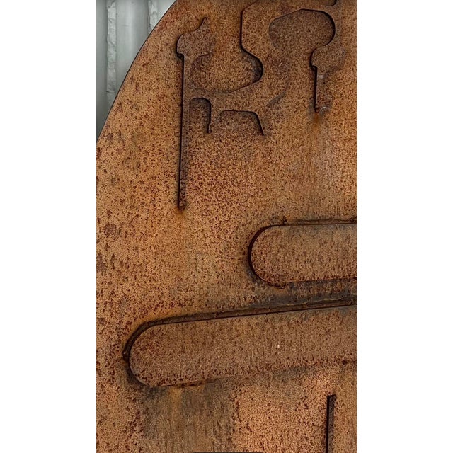 Brown Dutch Artist, Abstract Sculpture, 1970s, Steel For Sale - Image 8 of 12