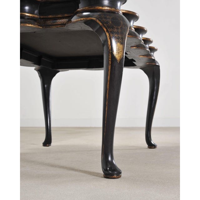 Rose Tarlow Scalloped Coffee Table Chinoiserie Lacquered For Sale - Image 17 of 18