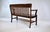 Wood Antique Solid Dark Birch Lawyer's Bench, Newly Refinished For Sale - Image 7 of 13