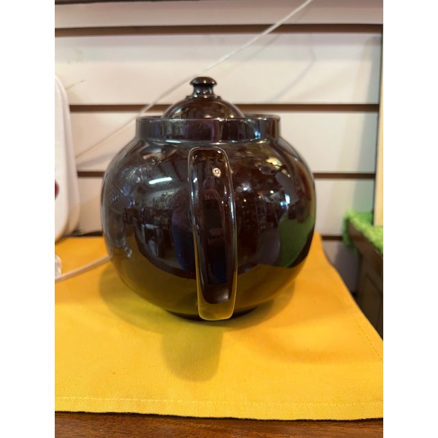 Mid-Century Modern Mid 20th Century “Brown Betty Tea Pot For Sale - Image 3 of 15