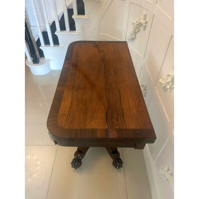 Early 19th Century Antique William IV Rosewood Card/Side Table, 1835 For Sale - Image 5 of 12