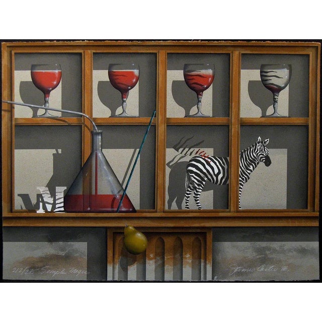 1986 "Simple Magic" Surrealistic Serigraph Art Print by James Carter For Sale In Denver - Image 6 of 6