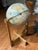 1960s Mid Century Modern 16 Inch Replogle “World Classic” Full-Swing Meridian Gimbel-Mounted Floor Globe on Architectural Solid Oak Cross-Base Stand For Sale - Image 12 of 12
