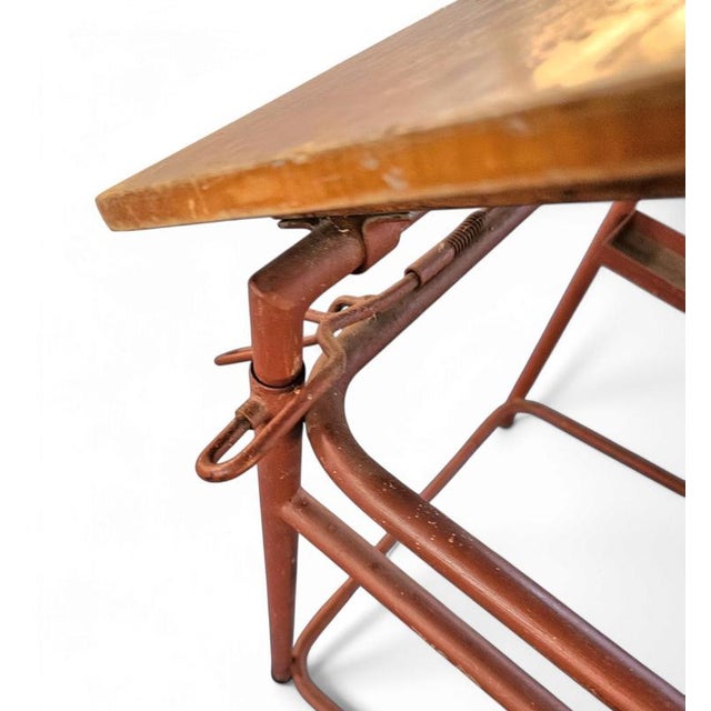 Adjustable Drawing Table, 1950s For Sale - Image 9 of 14