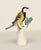 Great Tit on a Tree Stump - Meissen Manufactured by the Meissen Porcelain Manufactory, circa 1920. Porcelain, polychrome...