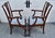 Antique Pair Mahogany Armchairs Chippendale Style Carved Ball Claw Foot Dining For Sale - Image 10 of 18