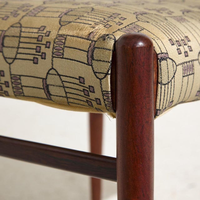 Wood Rosewood Anne Dining Chair by Johannes Andersen for Uldum Møbelfabrik, 1960s, Set of 6 For Sale - Image 7 of 15