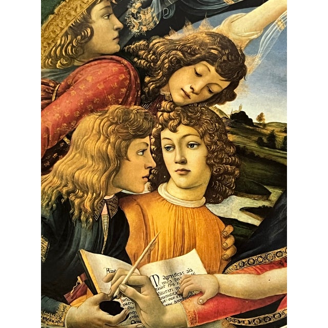 Vintage Made in Italy Florentine Bottivelli Madonna of the Magnificent Child Wall Plaque For Sale In Chicago - Image 6 of 10