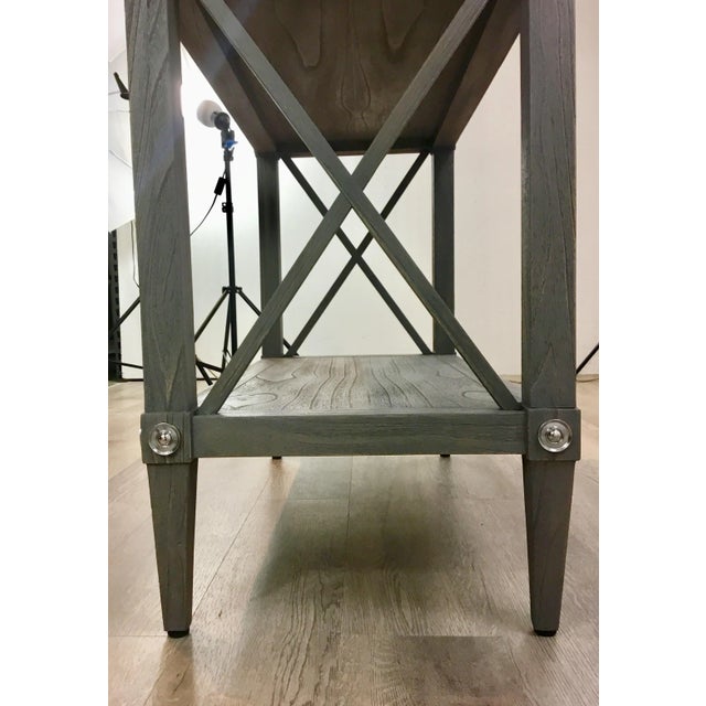 Ambella Home Modern Gray Wood Spindle Etagere For Sale In Atlanta - Image 6 of 8