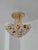 Italian Floral Brass Chandelier, 1970s For Sale - Image 4 of 18
