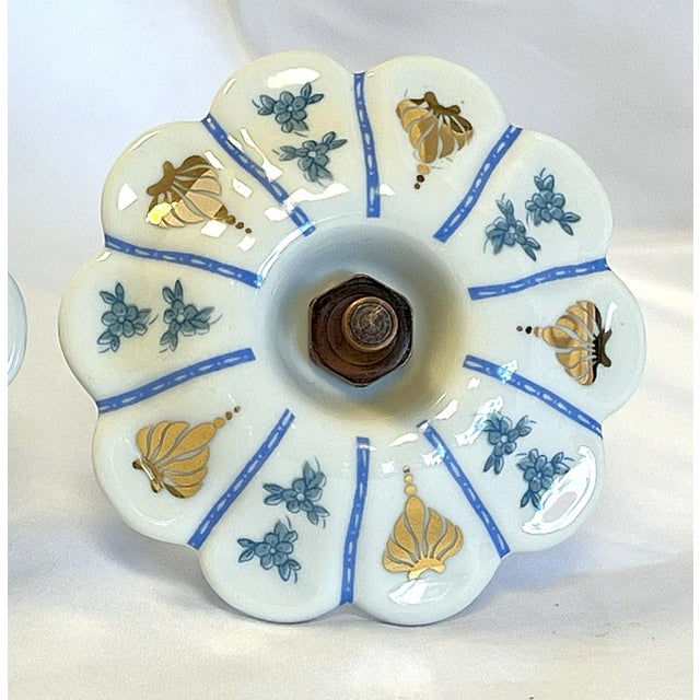 Shabby Chic Vintage Victorian Style Porcelain Curtain Tiebacks- a Pair For Sale - Image 3 of 12