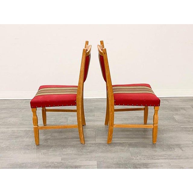 Henning Kjaernulf Set 6 Danish Dining Chairs Mid Century Modern For Sale - Image 4 of 11