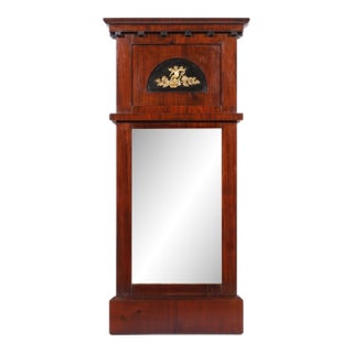Austrian Biedermeier Mahogany Pier Mirror, C. 1815-20 For Sale