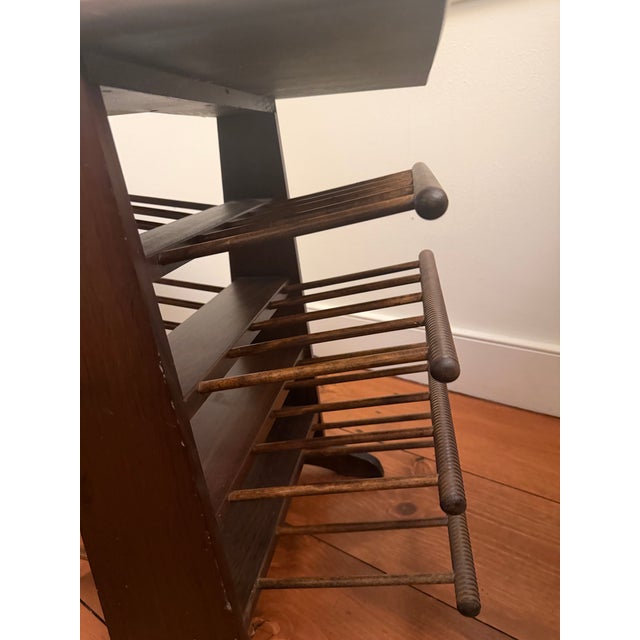 Mid Century Modern Magazine Rack Styled After Josef Frank For Sale - Image 4 of 4