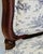 Vintage French Country Carved Walnut Toile De Jouy Upholstered Accent Chair For Sale - Image 9 of 12