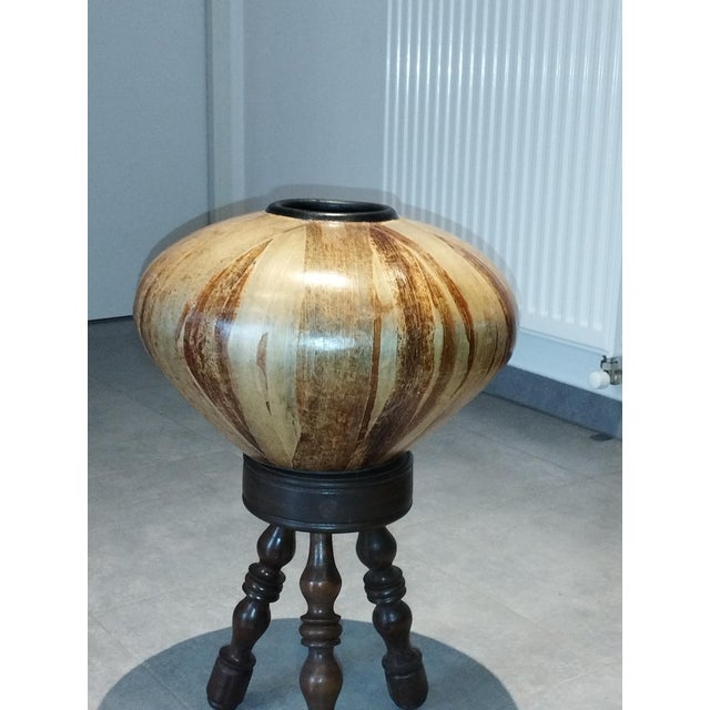 Large Vintage Vase in Leaves, 1950s For Sale - Image 18 of 18