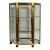 Brass Three-Tier Hexagon Tabletop Vitrine Display Case, Curio Cabinet, 1970s, 15" For Sale