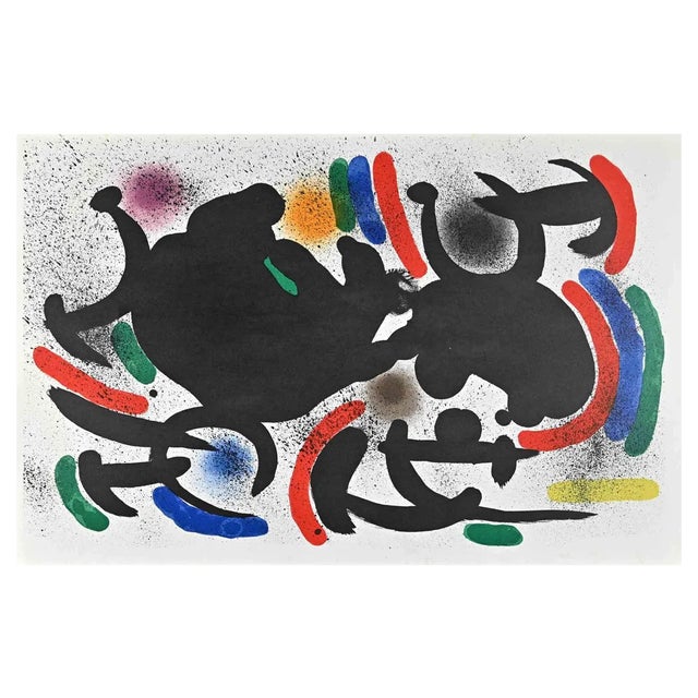 Joan Miró, Lithographe I, Plate VII, Lithograph, 1972 For Sale
