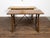 19th Century French 19th Century Walnut Console Table with Trestle Base and Iron Stretchers For Sale - Image 5 of 12