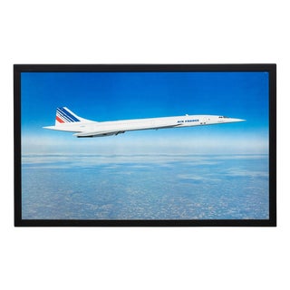 Vintage 20th Century Framed Poster of an Air France Concorde, 1980 For Sale