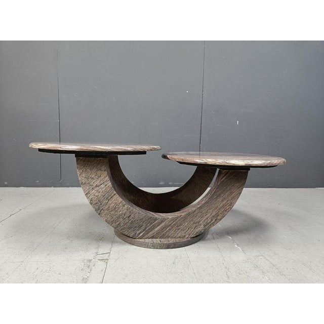 Vintage Marble 2-Tier Coffee Table, 1970s For Sale - Image 4 of 10