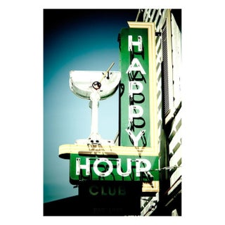 Jeremy Brooks "Happy Hour Club" Floating Print For Sale