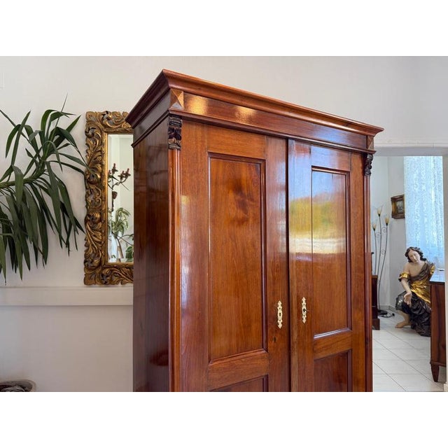 Gründerzeit Wardrobe in Walnut For Sale - Image 11 of 16