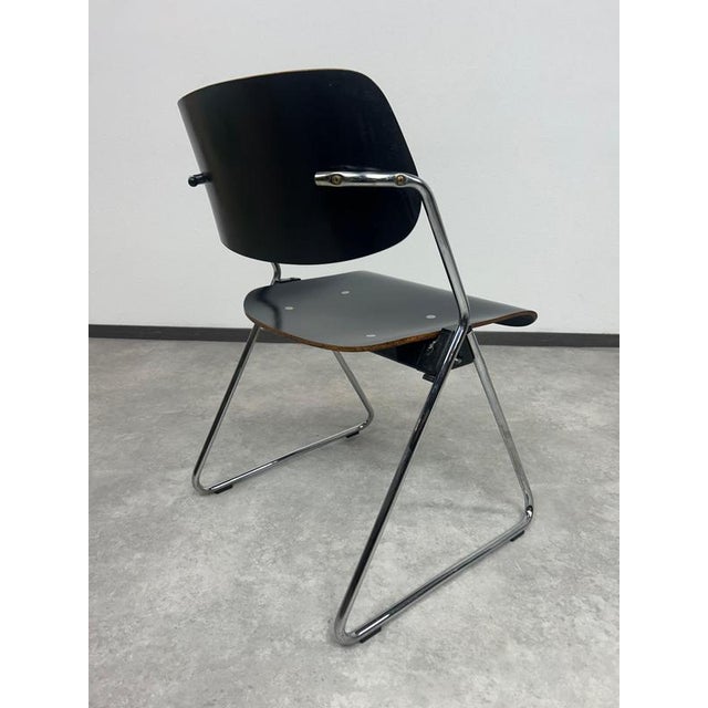 Mid-Century Modern No. 614/3 Dining Chairs attributed to Klaus Franck for Wilkhahn, 1970s, Set of 4 For Sale - Image 11 of 14