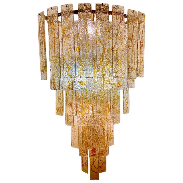 Murano Glass Corner Wall Lighting from Mazzega, Italy, 1970s For Sale