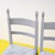 White Grey Wooden and Straw Chairs, Set of 4 For Sale - Image 8 of 11