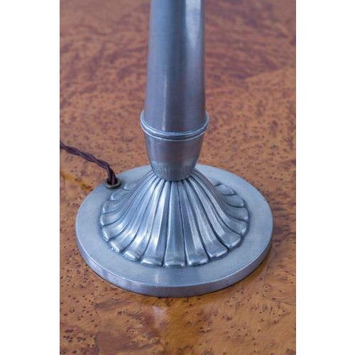 1930s Swedish Grace Pewter Table Lamp, 1931 For Sale - Image 5 of 13