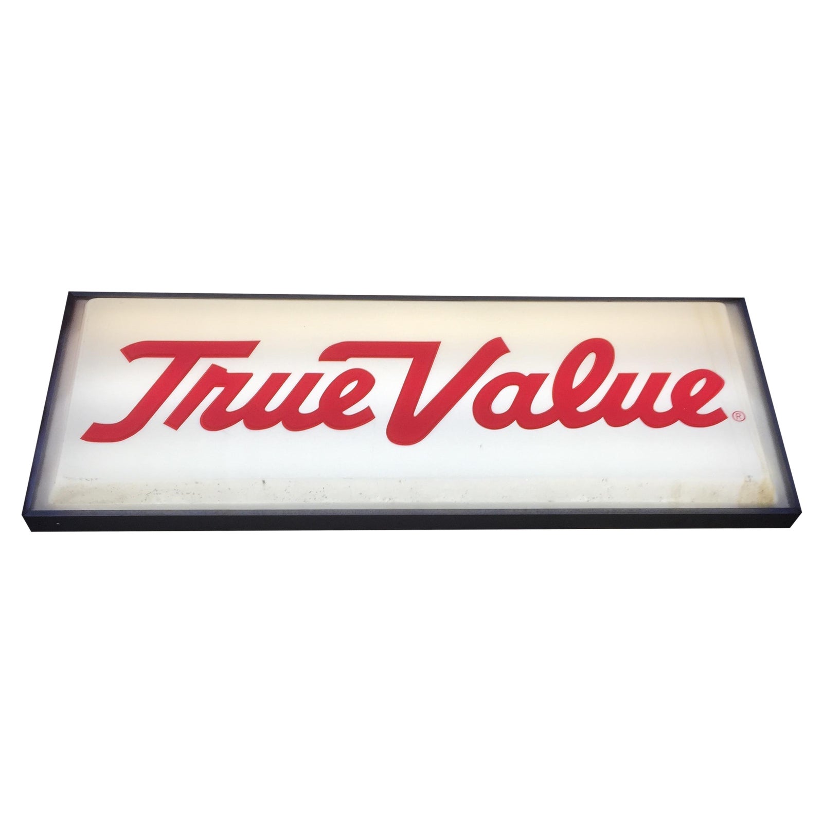 Large Vintage 'True Value' Reversible Lighted Sign Chairish