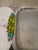 Contemporary Cast Aluminum Oceana Tray or Platter Hand Crafted Lucite Bead Handles For Sale - Image 3 of 6