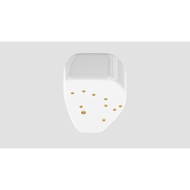 Metal Alessia Constellation 1 Arctic White/Gold Side Table from Eje-Design For Sale - Image 7 of 11