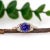 Art Deco 2cts Tanzanite and Natural Diamonds in Solid 14k Yellow Gold | Rd 8mm, Size 6.75 For Sale - Image 3 of 7