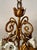 Gold Vintage Italian Style Gilt Tole Chandelier With Porcelain Roses For Sale - Image 8 of 12
