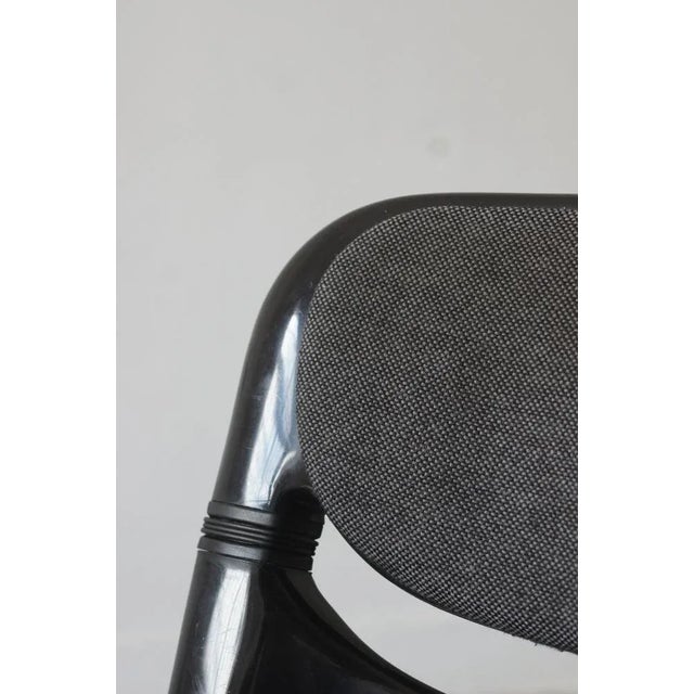 Black Dorsal Chair by G. Piretti & E. Ambas, Italy, 1980s For Sale - Image 5 of 8