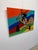 Wood Modern Pop Art Resin Over Acrylic on Canvas Painting - Signed Nb For Sale - Image 7 of 10