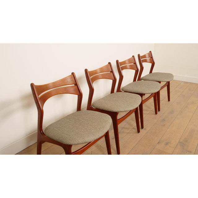 Model 310 Dining Chairs in Teak by Erik Buch, Set of 4 For Sale - Image 12 of 18