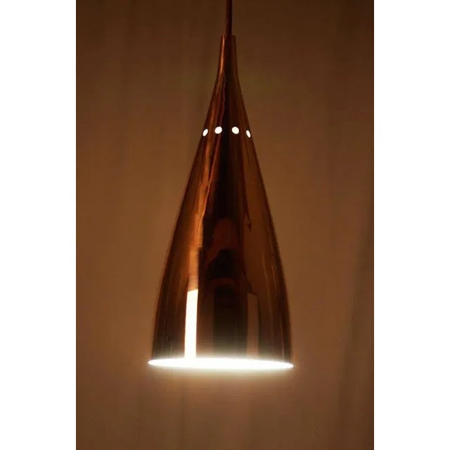 1960s Mid-Century Copper Bell Pendant by J. T. Kalmar For Sale - Image 5 of 6