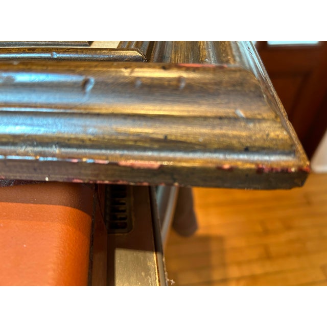 P.G. Tiele, Parisian City Street Scene" Town & Figures Oil Painting Canvas Mid-20th Century, Framed For Sale In Chicago - Image 6 of 6