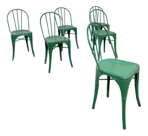 Bistro Chairs from Tolix, 1930, Set of 6