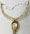 Custom made necklace measures 16-17" long and weighs 50.5 grams. Beautiful Statement piece.